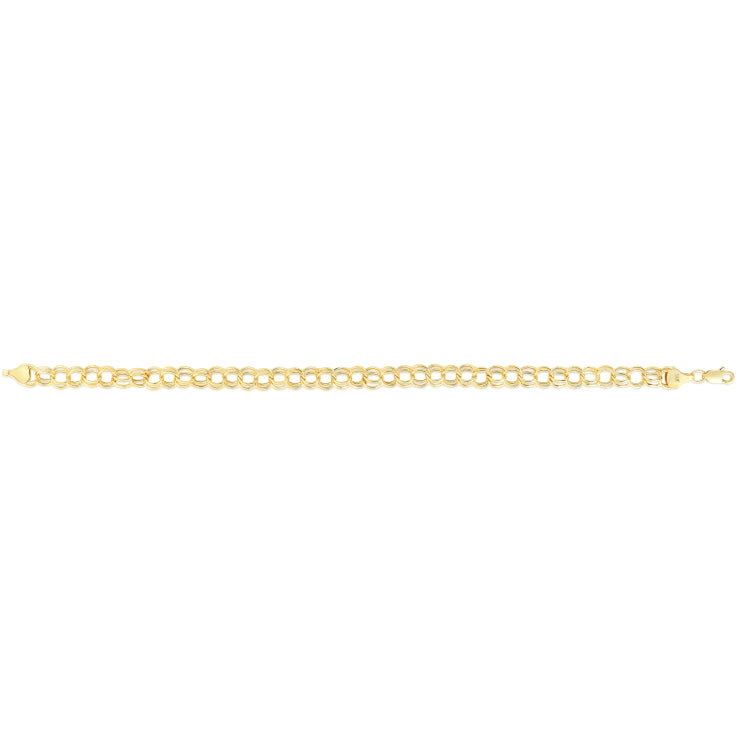 14K Yellow Gold 7.25 Charm Bracelet