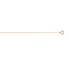 10K Yellow Gold .45mm Classic Box 18 Chain with Lobster Lock