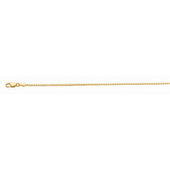 10K Yellow Gold 1.2mm Octagonal Box 20 Chain with Lobster Lock