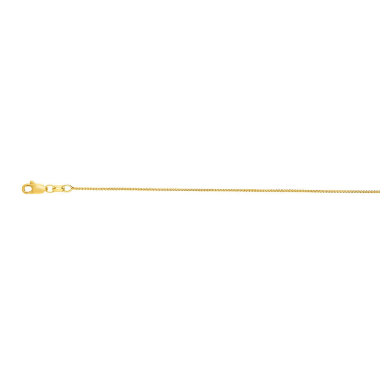 10K Yellow Gold .6mm Wheat 18 Chain with Lobster Lock