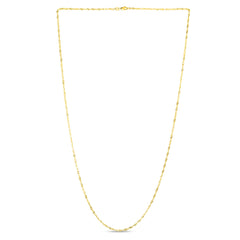 10K Yellow Gold 1.8mm Singapore 20 Chain with Lobster Lock