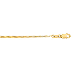 10K Yellow Gold 1.4mm Gourmette 16 Chain with Lobster Lock