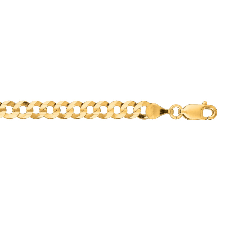 10K Yellow Gold 4.7mm Comfort Curb 24 Chain with Lobster Lock