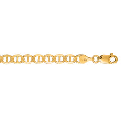 10K Yellow Gold 4.5mm Mariner 24 Chain with Lobster Lock