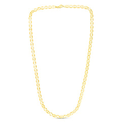 10K Yellow Gold 5.5mm Mariner 18 Chain with Lobster Lock