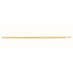 10K Yellow Gold 4.5mm Semi-Solid Miami Cuban 8.5 Chain Bracelet with Lobster Lock