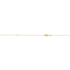 10K Yellow Gold 0.87mm Extendable Diamond Cut Cable 18 Chain with Lobster Lock. Jump ring at 16 inches.