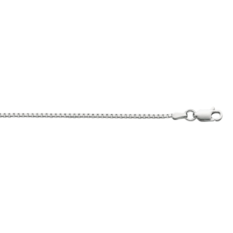 Sterling Silver 1.5mm Classic Box 20 Chain with Lobster Clasp
