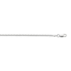 Sterling Silver 1.8mm Classic Box 20 Chain with Lobster Clasp