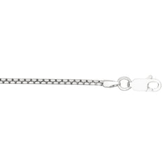 Sterling Silver 1.8mm Round Box 22 Chain with Lobster Clasp