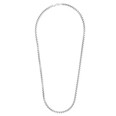 Sterling Silver 5.2mm Round Box 22 Chain with Lobster Clasp