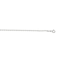 Sterling Silver 1.5mm Diamond Cut Cable 24 Chain with Lobster Clasp