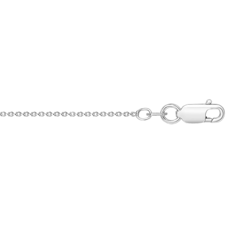 Sterling Silver Not Applicable Round Cable 30 Chain with Lobster Clasp