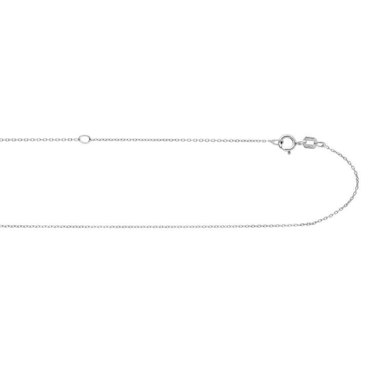Sterling Silver .85mm Extendable Cable 18 Chain with Lobster Clasp