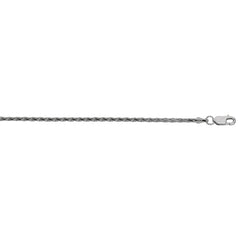 Sterling Silver 2.2mm Diamond Cut Wheat 18 Chain with Lobster Clasp