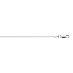 Sterling Silver 1.2mm Octogonal Snake 16 Chain with Lobster Clasp