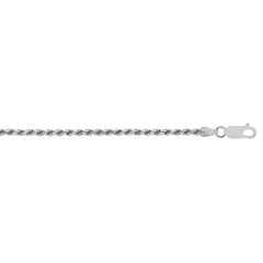 Sterling Silver 1.25mm Rope 20 Chain with Lobster Clasp