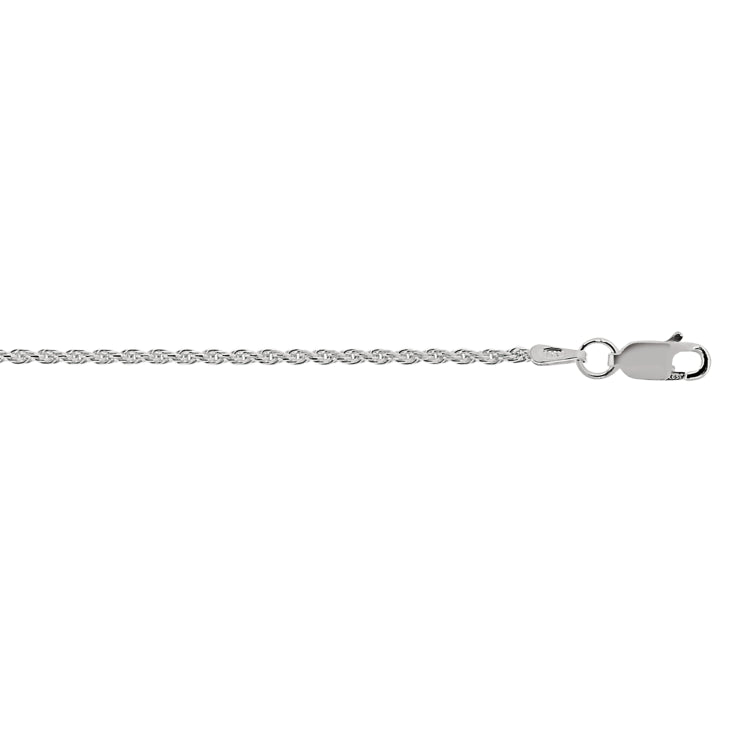 Sterling Silver 1.4mm Rope 24 Chain with Lobster Clasp