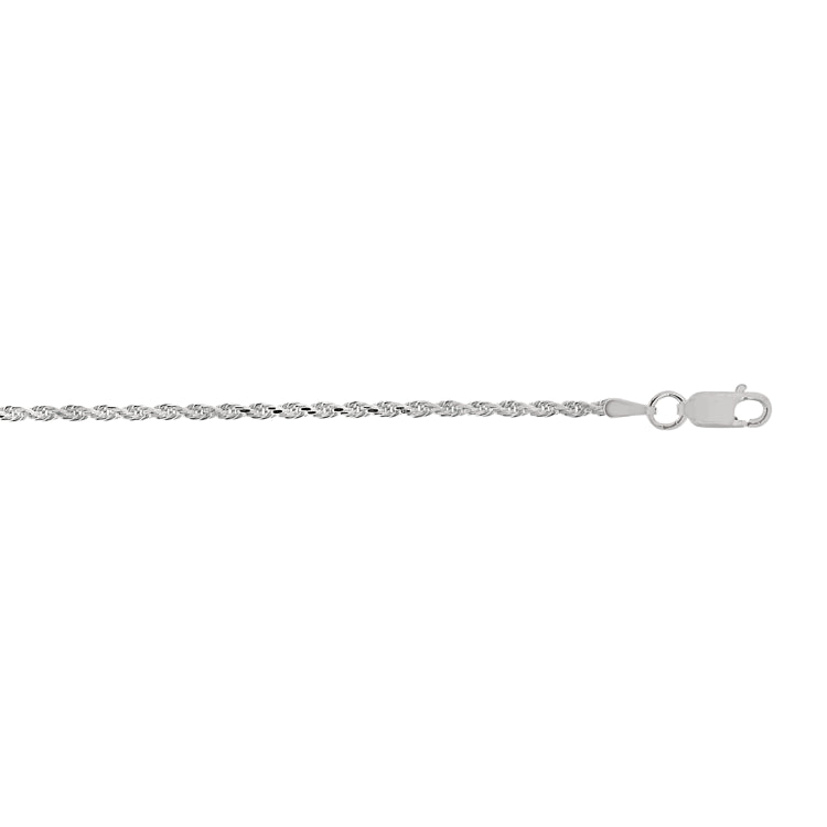 Sterling Silver 1.8mm Rope 18 Chain with Lobster Clasp