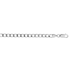 Sterling Silver 4.7mm Comfort Curb 18 Chain with Lobster Clasp