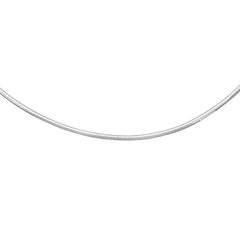 Sterling Silver 3mm Omega 18 Chain with Lobster Clasp