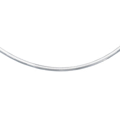 Sterling Silver 6mm Omega 16 Chain with Lobster Clasp