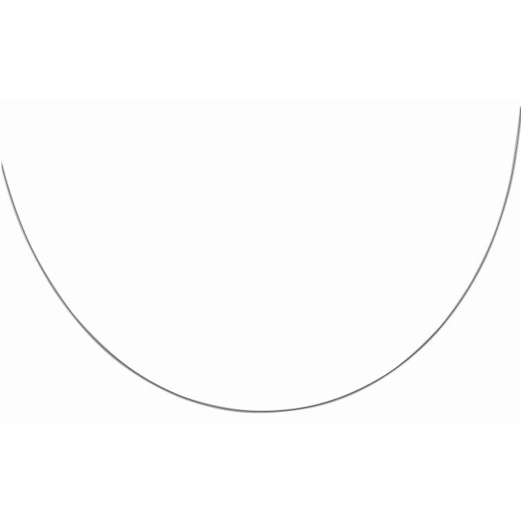 Sterling Silver 1.55mm Round Omega 18 Chain with Lobster Clasp