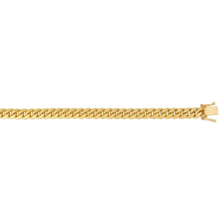 10K Yellow Gold 24 8.2mm Classic Miami Cuban Chain with Box Lock