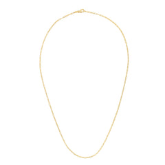 14K Yellow Gold 1.5mm Paperclip 24 Chain with Lobster Lock