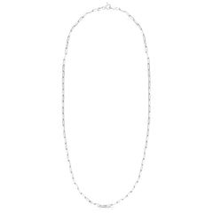 Sterling Silver 2.5mm Paperclip 20 Chain with Lobster Clasp