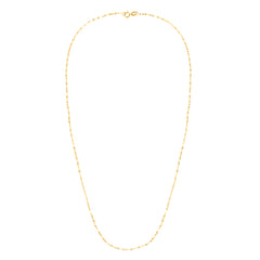 14K Yellow Gold 1.4mm Mirror Rolo 16 Chain with Lobster Lock