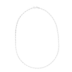 Sterling Silver 07 Paperclip Chain Bracelet with Lobster Clasp.