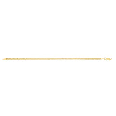 14K Yellow Gold 3.5mm Bismark 18 Chain Necklace with Lobster Clasp