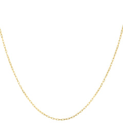 14K Yellow Gold 1.3mm French Cable 22 Chain with Lobster Clasp