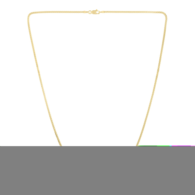 14K Yellow Gold 1.65mm Popcorn 20 Chain with Lobster Clasp