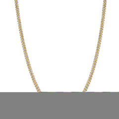 14K Yellow Gold 4mm Pave Classic Miami Cuban 20 Chain with Box with Both Side Figure 8 Clasp