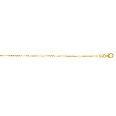 14K Yellow Gold 2.4mm Round Cable Chain 20 Necklace with Lobster Clasp
