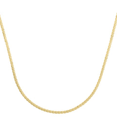 14K Yellow Gold 2.74mm Fancy 18 Ice Chain Necklace with Lobster Clasp