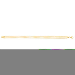 10K Yellow Gold Polished Cleopatra 7 Bracelet with Lobster Clasp