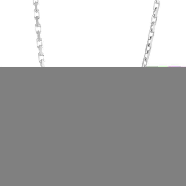 Sterling Silver 2.8mm 18 French Cable Chain with Lobster Clasp. Item is rhodium plated.
