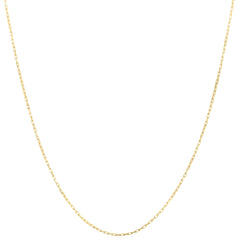 10K Yellow Gold 20 1.3mm French Cable Chain Necklace with Lobster Clasp