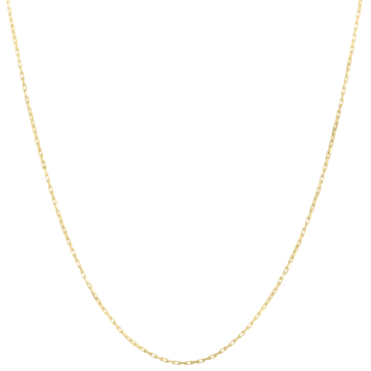 10K Yellow Gold 24 1.3mm French Cable Chain Necklace with Lobster Clasp