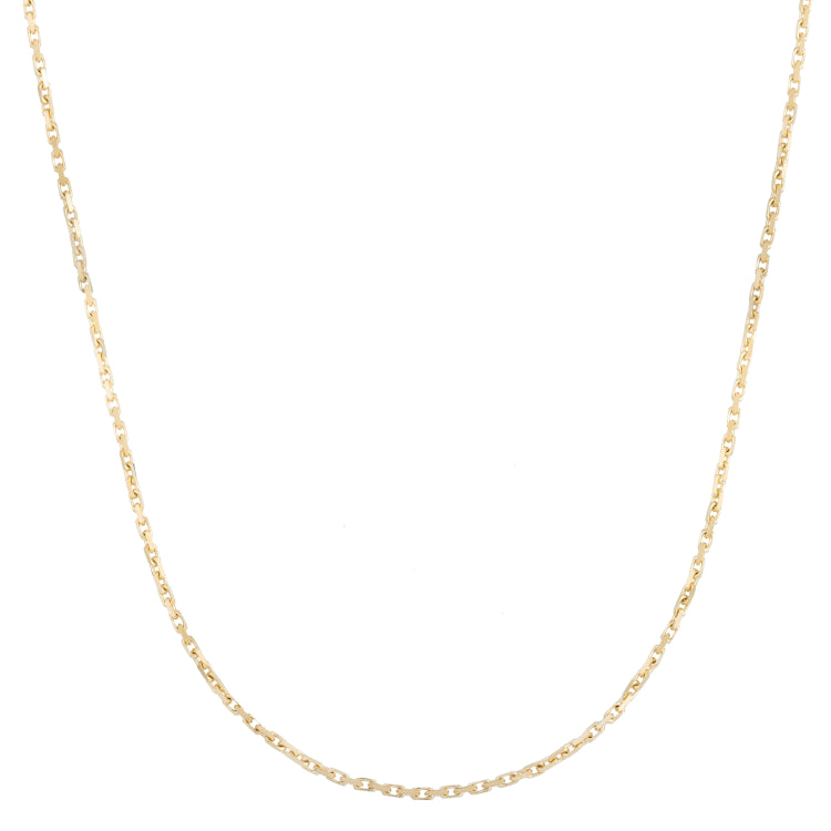 10K Yellow Gold 18 1.9mm French Cable Chain Necklace with Lobster Clasp