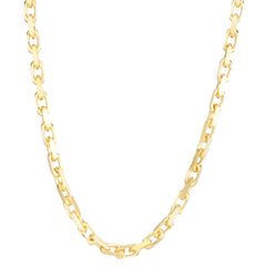 10K Yellow Gold 24 4.8mm French Cable Chain Necklace with Lobster Clasp