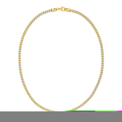 Silver with Gold Plating 22 Fancy Ice Chain with Pear Shaped Lobster Clasp