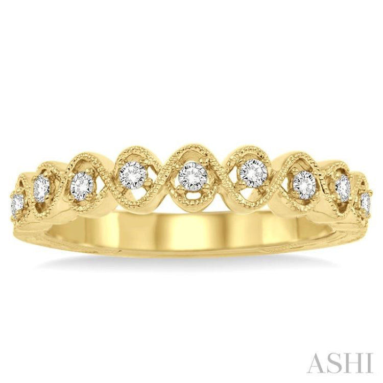 1/6 Ctw Round Diamond Wedding Band in 14K Yellow Gold