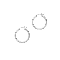 14K Gold 3x20mm Hoops