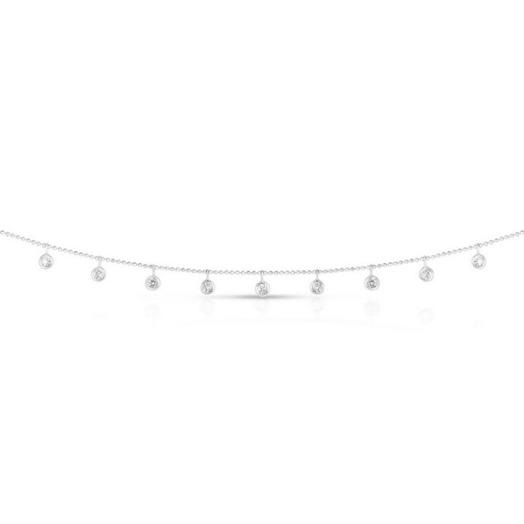 14K Gold .50ct Dangling Diamonds Necklace