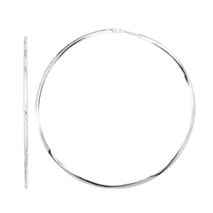 Sterling Silver Polished Earring with Endless Clasp