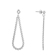 Sterling Silver Polished Earring with Push Back Clasp